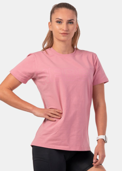 INVISIBLE LOGO NEBBIA tričko ružové 602