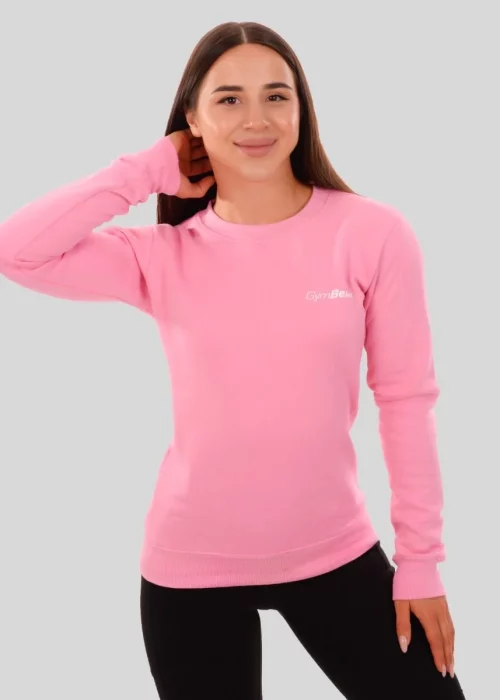 Mikina Basic Jumper pink